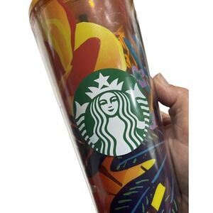 Starbucks 2022 Orange Summer‎ Aqua Terra 24oz Venti Tumbler Cold Cup